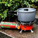 Windproof Camping Stove/موقد التخييمThere are four foldable brackets that fit various pots and pans perfectly and stably, which can be folded for easy carrying. Camping must have:- Portable and lightweight, with a bag for easy storage. It's perfect for boiling water, suitable for outdoor camping, hiking, and backpacking trips.