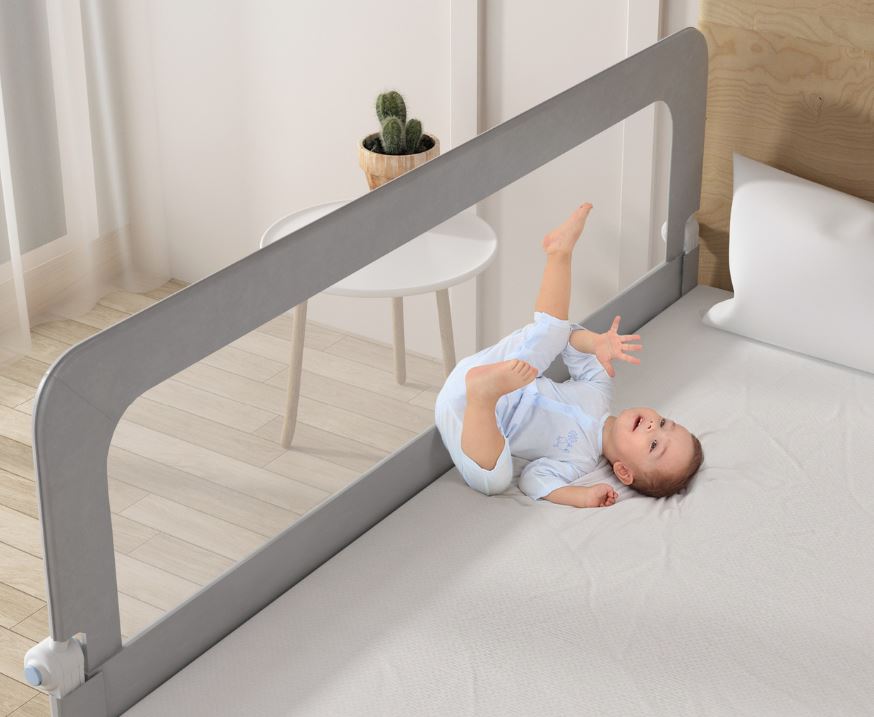 Adjustable Easy Fold Bed Rail Guard For Baby/ حاجز سرير للطفل