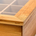 Bamboo tea box 6 compartments/ علبة شاي