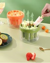 Ice Cream Popsicle Mold 8 Cavity Storage Box/قالب الآيس كريم