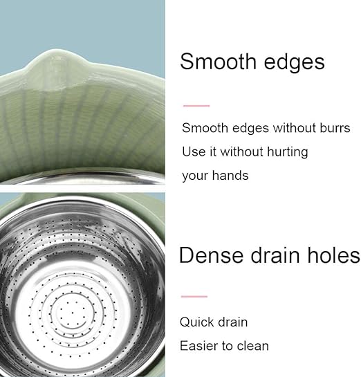 STAINLESS STEEL MESH STRAINER / سلة غسيل الخضار والفواكه ستاينلس ستيل