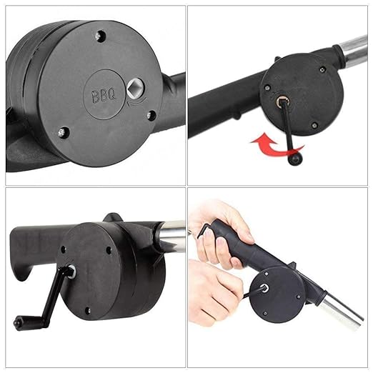 BBQ Hand Crank Air Blower /منفاخ هواء يدوي للشواء
