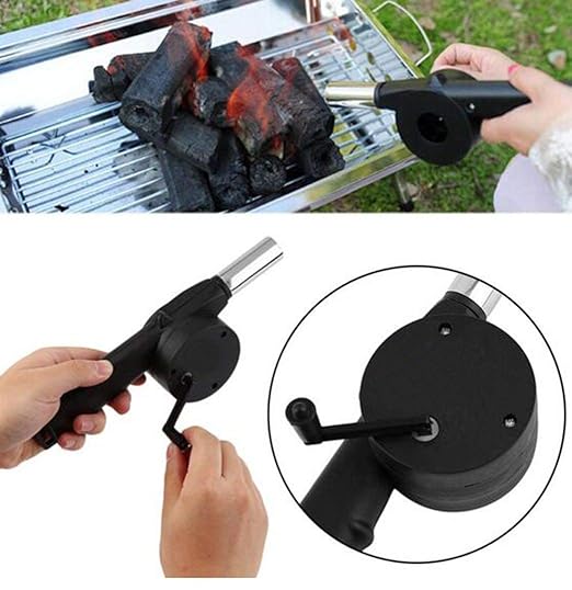 BBQ Hand Crank Air Blower /منفاخ هواء يدوي للشواء
