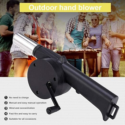 BBQ Hand Crank Air Blower /منفاخ هواء يدوي للشواء