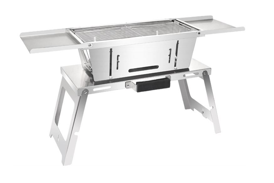 Mini Folding Barbecue Outdoor Grill Rack Stainless Steel/رف شواء خارجي صغير قابل للطي من الفولاذ المقاوم للصدأ