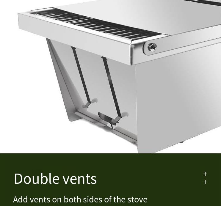 Mini Folding Barbecue Outdoor Grill Rack Stainless Steel/رف شواء خارجي صغير قابل للطي من الفولاذ المقاوم للصدأ