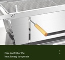 Mini Folding Barbecue Outdoor Grill Rack Stainless Steel/رف شواء خارجي صغير قابل للطي من الفولاذ المقاوم للصدأ