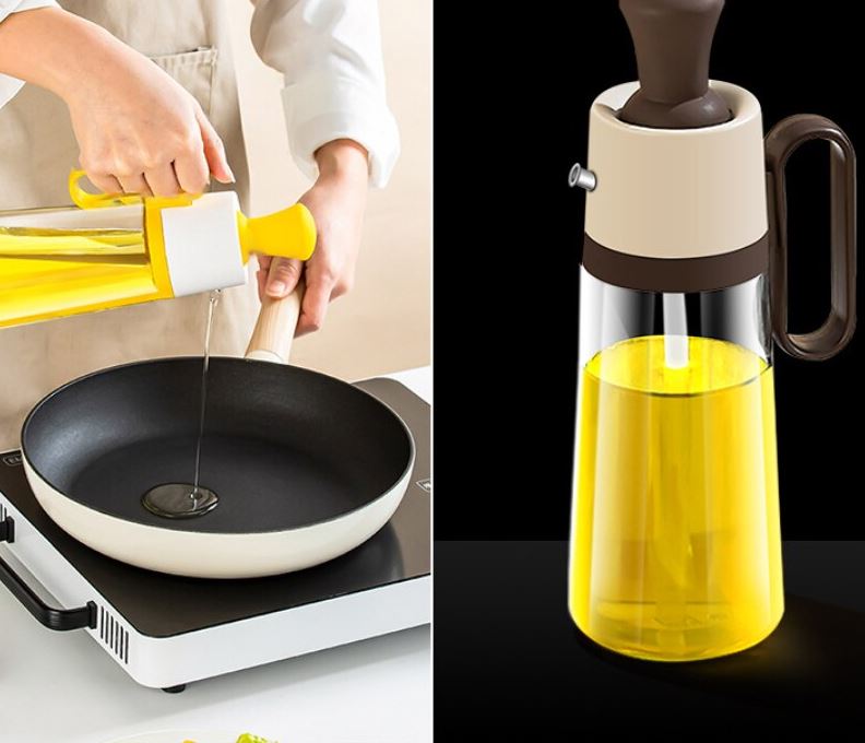 Oil Bottle Dispenser with Brush/موزع زجاجة الزيت مع فرشاة