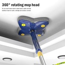 4 Leaf 360 Twist Extendable Cleaning Mops/  ممسحة تنظيف قابلة للتمديد