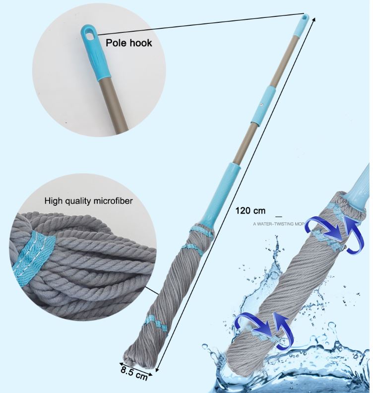 Easy self squeeze magic twist mop/ ممسحة سحرية ذات ضغط ذاتي سهلة