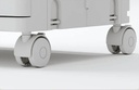 Transparent Foldable Storage Boxes with Wheels, Storage Container Organizer/ صناديق تخزين شفافة قابلة للطي مع عجلات