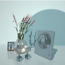 Portable Compact Desktop USB Battery Fan/ مروحة محولة بالشحن