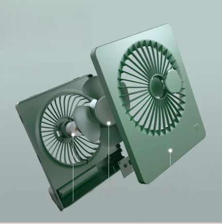 Portable Compact Desktop USB Battery Fan/ مروحة محولة بالشحن
