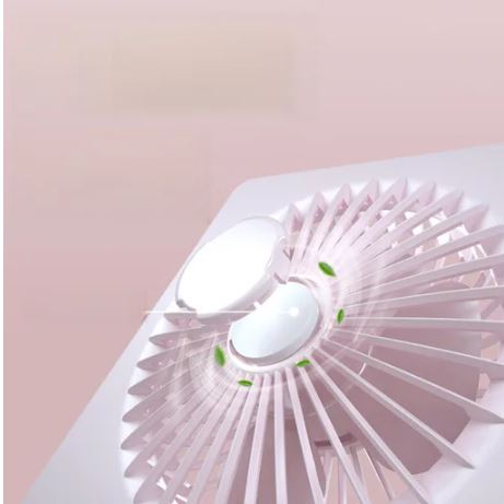 Portable Compact Desktop USB Battery Fan/ مروحة محولة بالشحن