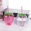 STRAWBERRY STRAW WATER BOTTLE