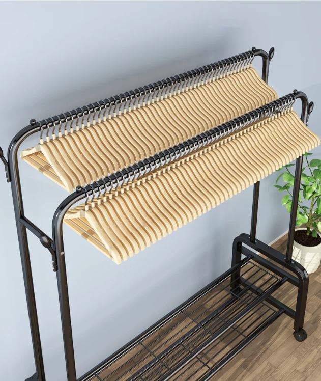 BNO3106-8 Clothes Hanger Stand with wheels / استاند الملابس بعجلات