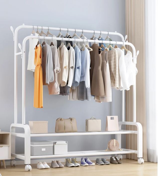 BNO3106-8 Clothes Hanger Stand with wheels / استاند الملابس بعجلات