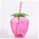 STRAWBERRY STRAW WATER BOTTLE/ كوب الفراولة