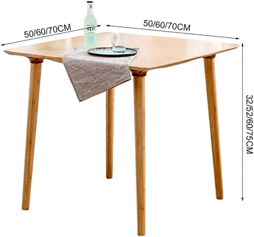 Square Wood Table / طاولة خشبية مربعية
