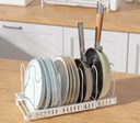Kitchen Pot Rack Organizer, Cookware Holders 3 layer/ منظم أرفف المطبخ  تحت المغسلة