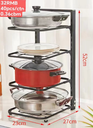 Kitchen Pot Rack Organizer, Cookware Holders 4 layer/ منظم أرفف المطبخ ، حاملات أواني الطهي 4 طبقات]