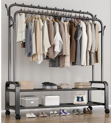 BNO3106-8 Clothes Hanger Stand with wheels / استاند الملابس بعجلات